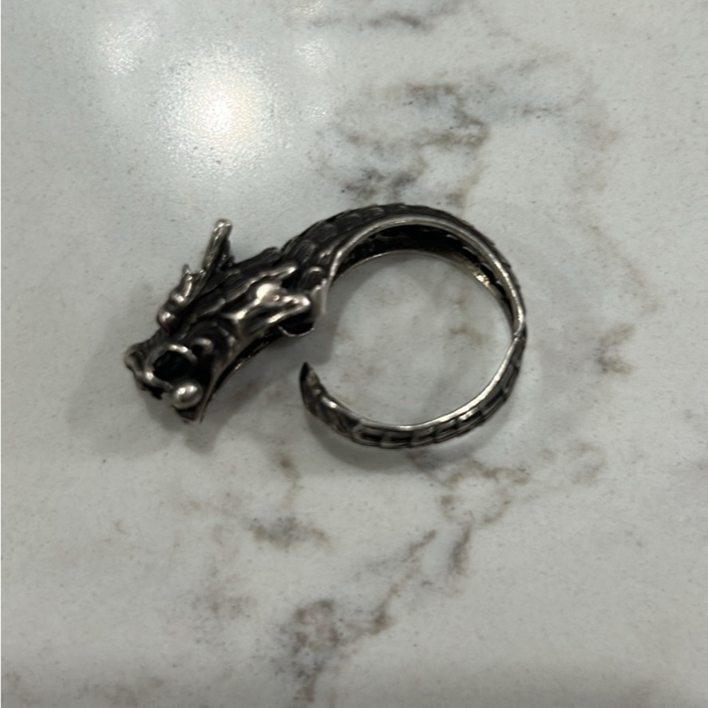 Silver Dragon Ring - image 2